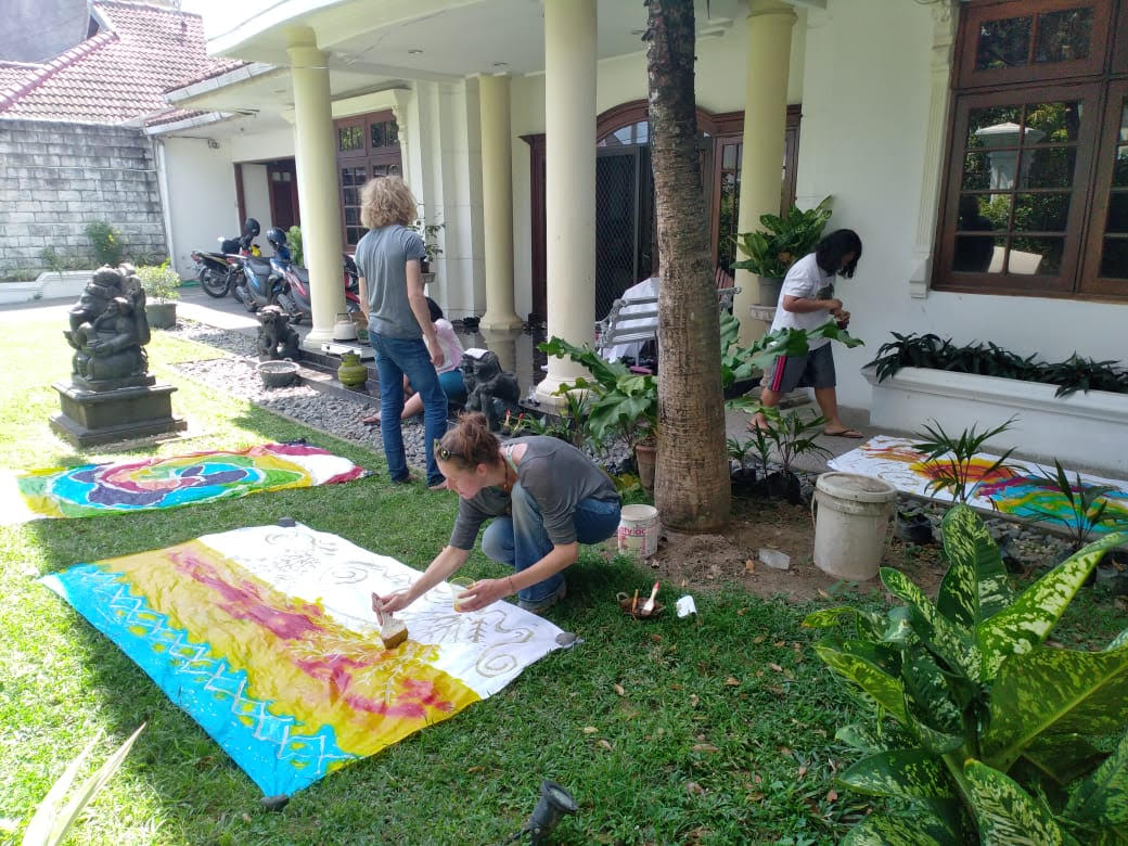Cultural immersion experience for international students in Jogja.